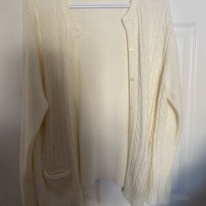 ✨Alia Cream Cable Knit Cardigan